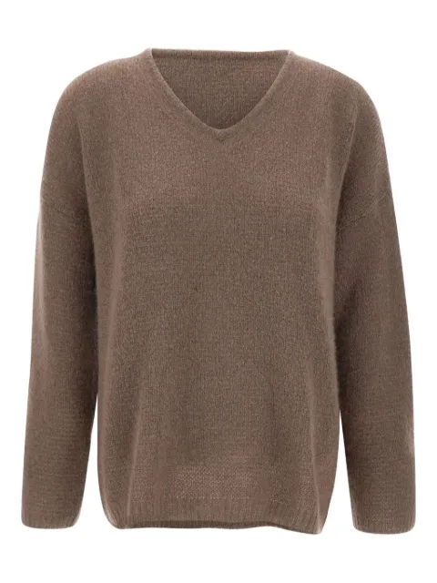 Hemisphere V-neck jumper