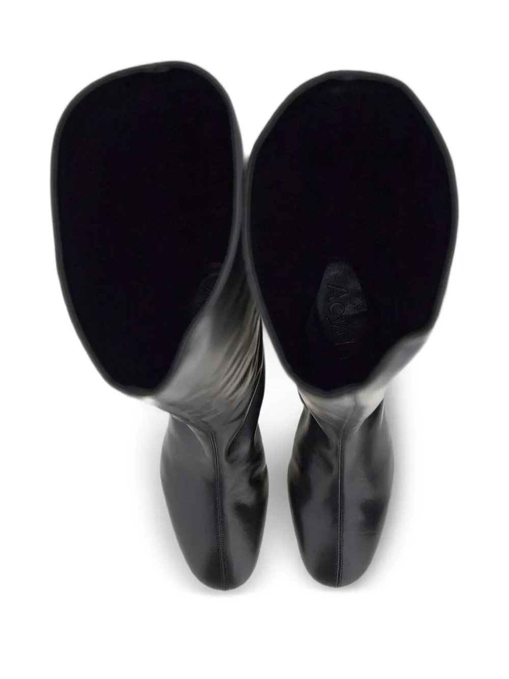 Aeyde 45 mm Willa leren laarzen Zwart