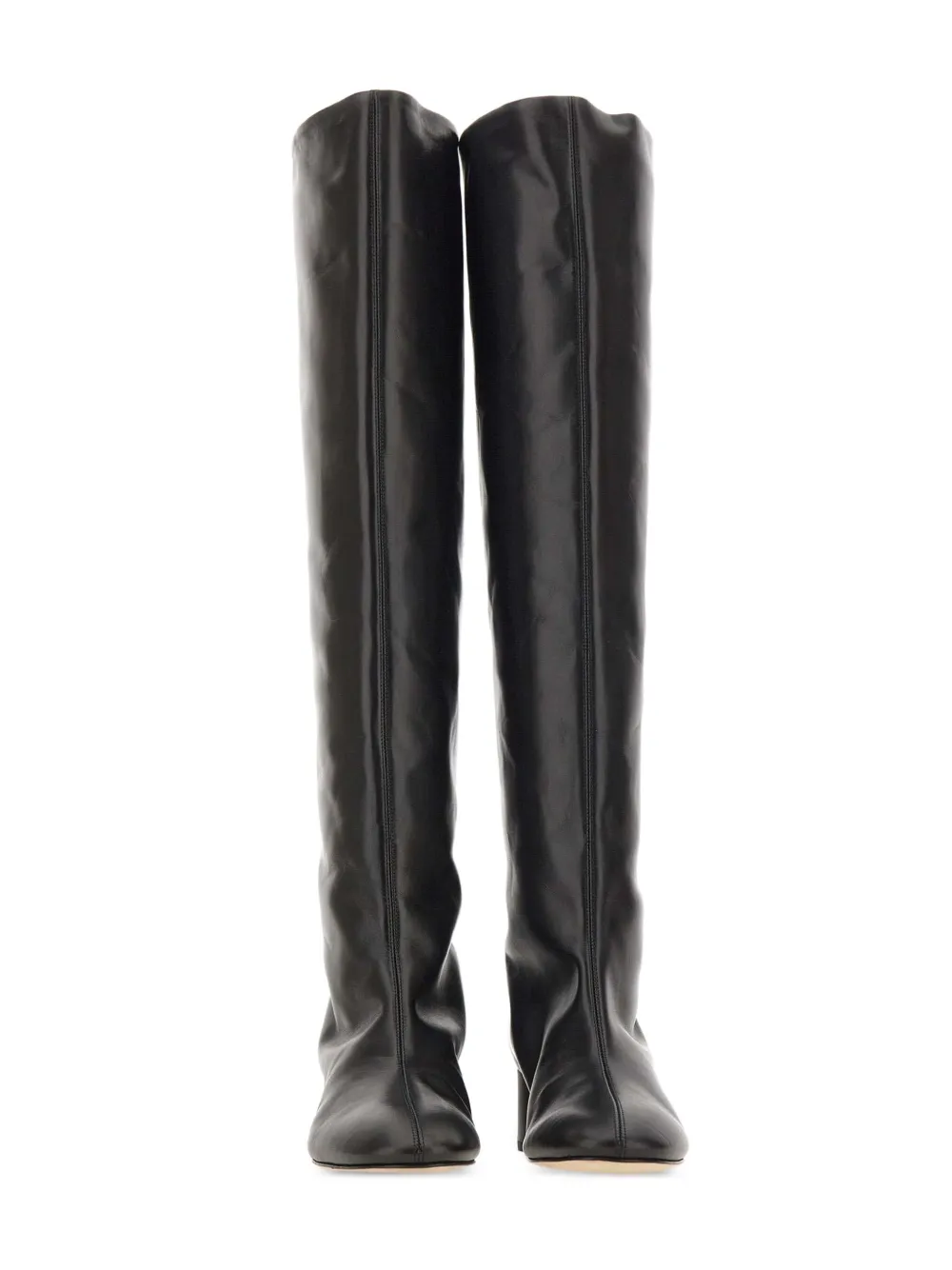 Aeyde 45 mm Willa leren laarzen Zwart