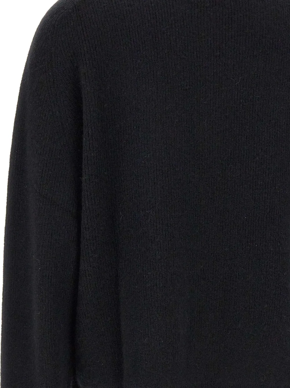 Hemisphere Button-fastening V-neck Cardigan In Black