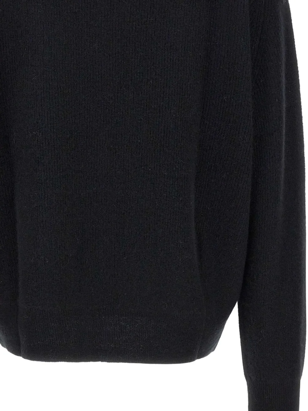 Hemisphere Button-fastening V-neck Cardigan In Black