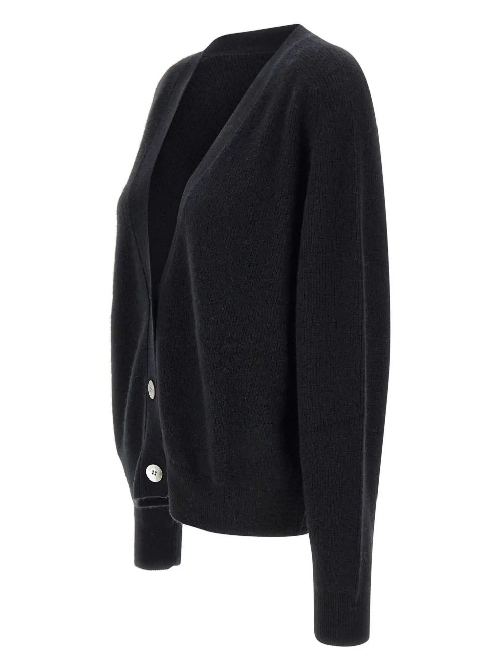 Button-Fastening V-Neck Cardigan