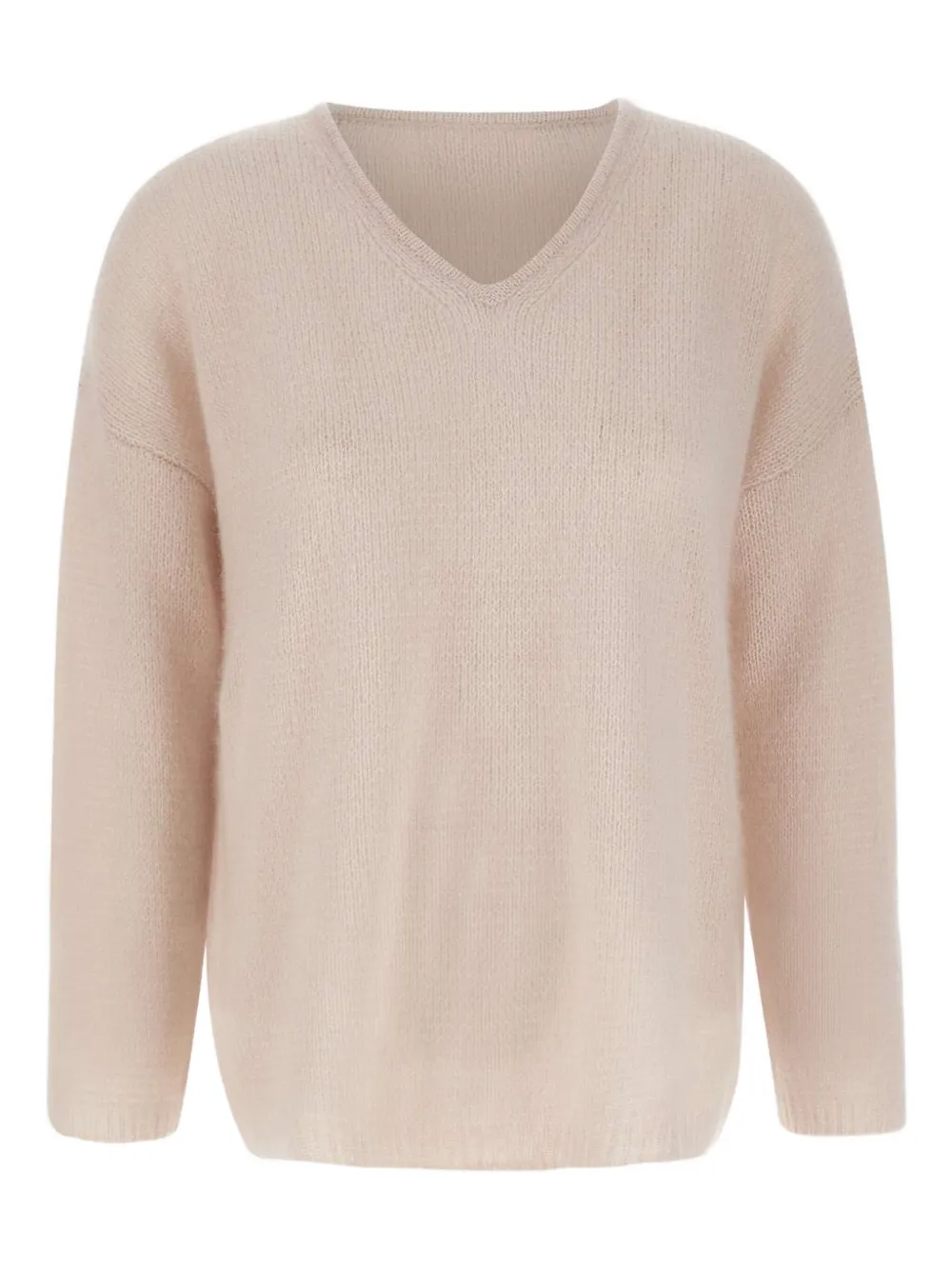 Hemisphere V-neck ribbed jumper - ピンク Hemisphere V-neck ribbed jumper - ピンク
