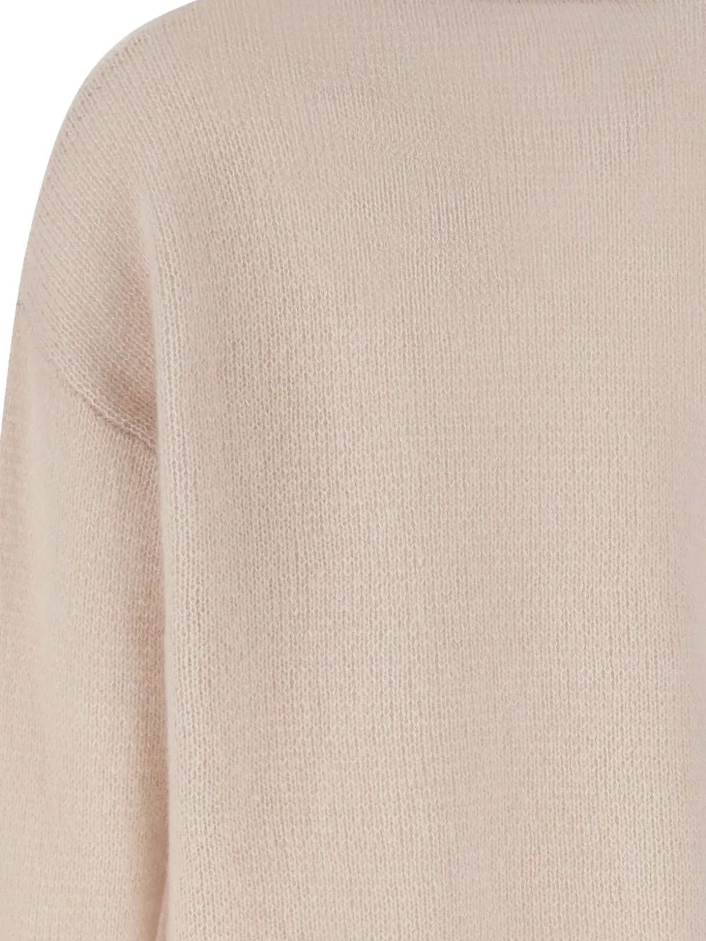 Hemisphere V-neck Ribbed Jumper In Pink