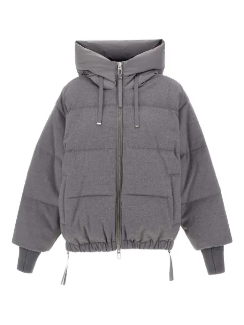 Duno quilted hooded down jacket
