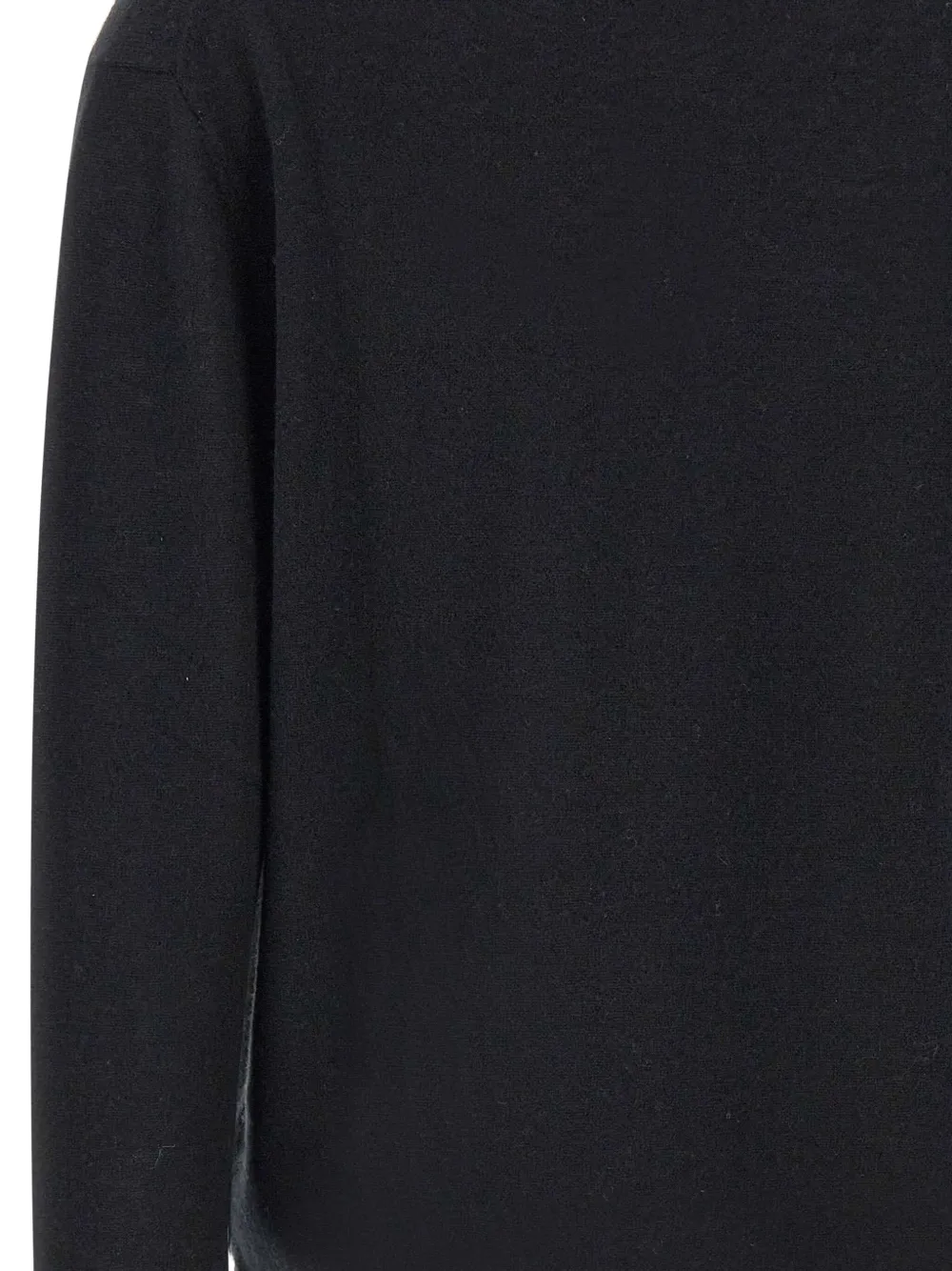 Hemisphere Round-neck Cashmere Sweater In Black