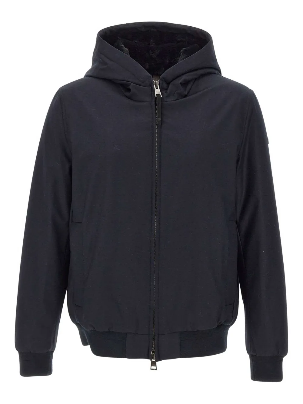 Duno hooded zip-front jacket - ブルー Duno hooded zip-front jacket - ブルー