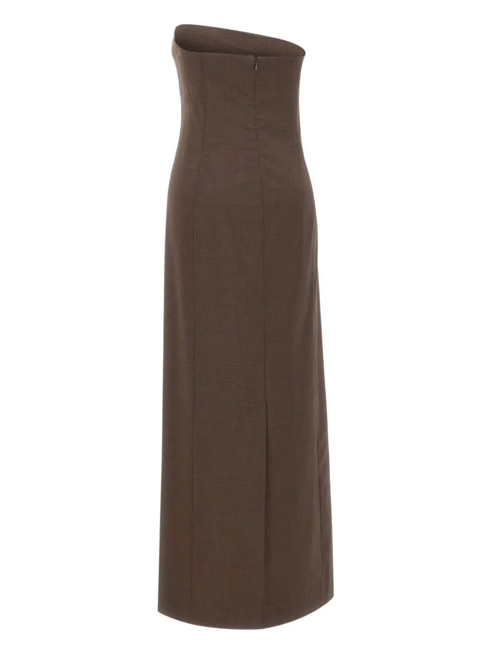 Loulou De Saison Shilo Strapless Maxi Dress In Brown
