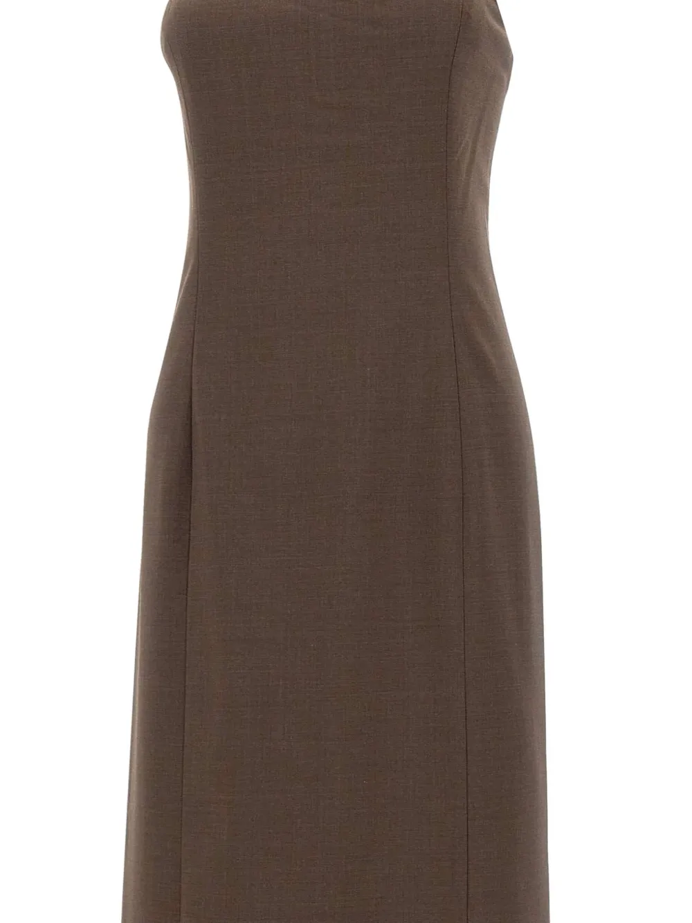 Loulou De Saison Shilo Strapless Maxi Dress In Brown