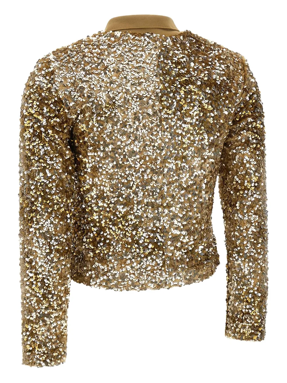 Marella sequin-embellished polo shirt - Bruin