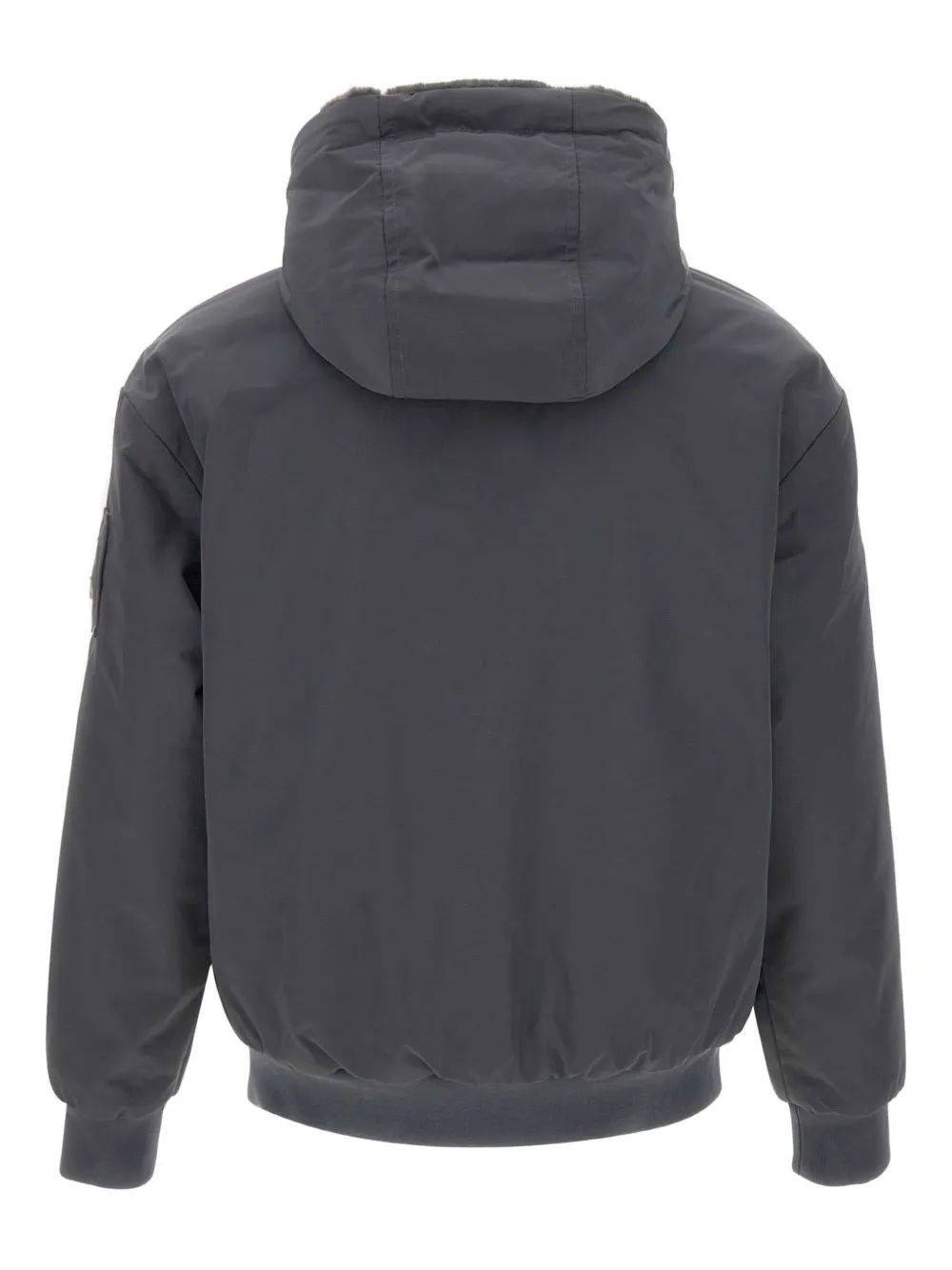 Moose Knuckles Reversible Hood Jacket In Gray