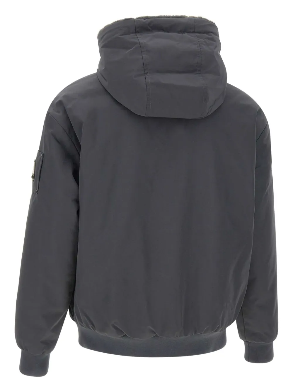 Moose Knuckles Reversible Hood Jacket In Gray