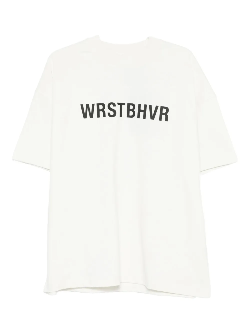 Wrstbhvr Logo-print T-shirt In Neutral