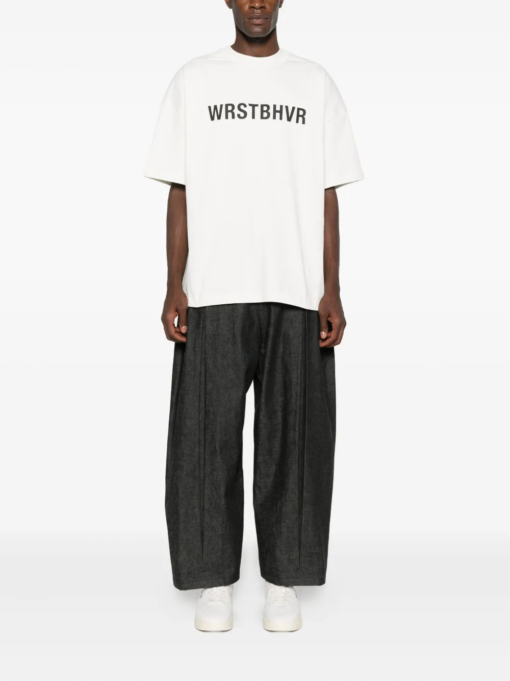 Wrstbhvr Logo-print T-shirt In Neutral