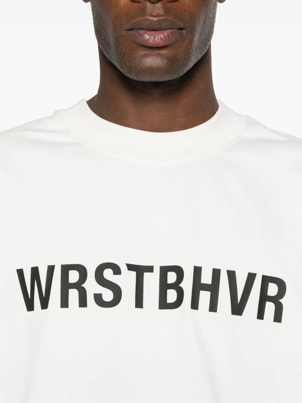Wrstbhvr Logo-print T-shirt In Neutral