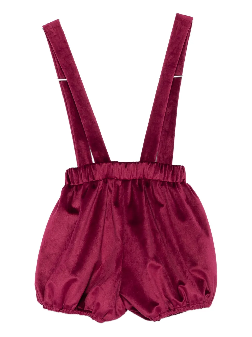 Alapage bow-detail suspender shorts - Rood