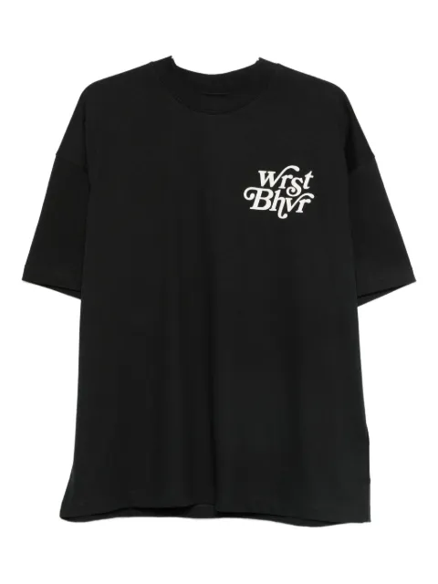 WRSTBHVR logo-print t-shirt