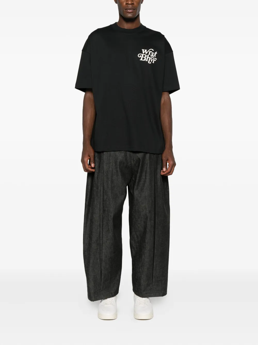 Wrstbhvr Logo-print T-shirt In Black