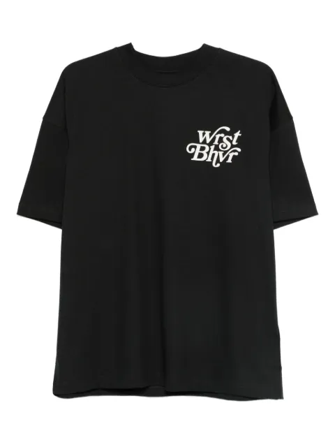 WRSTBHVR logo-print t-shirt