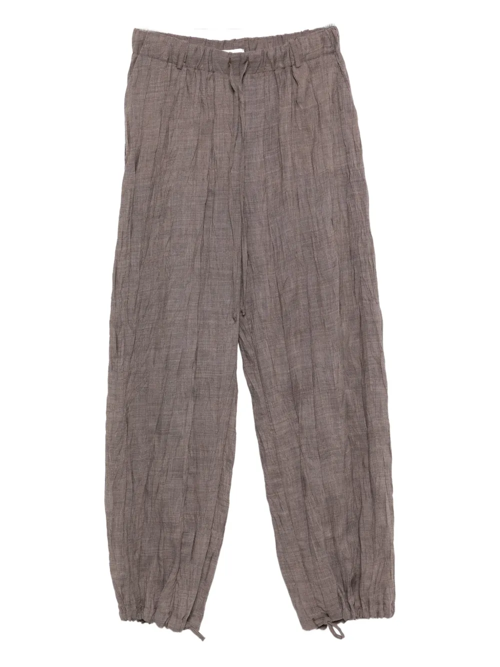 Alysi drawstring-waist trousers - グレー Alysi drawstring-waist trousers - グレー