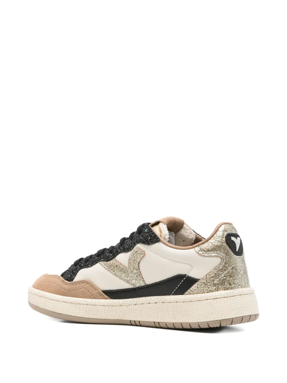 Victoria Smash sneakers met glitterdetail Wit