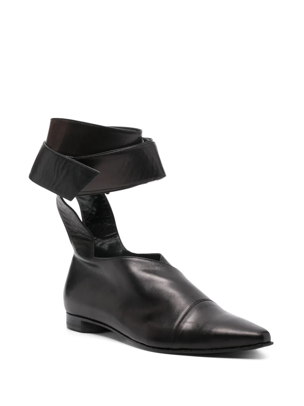 Romeo Gigli Pre-Owned 1990s enkellaarzen met bandje - Zwart