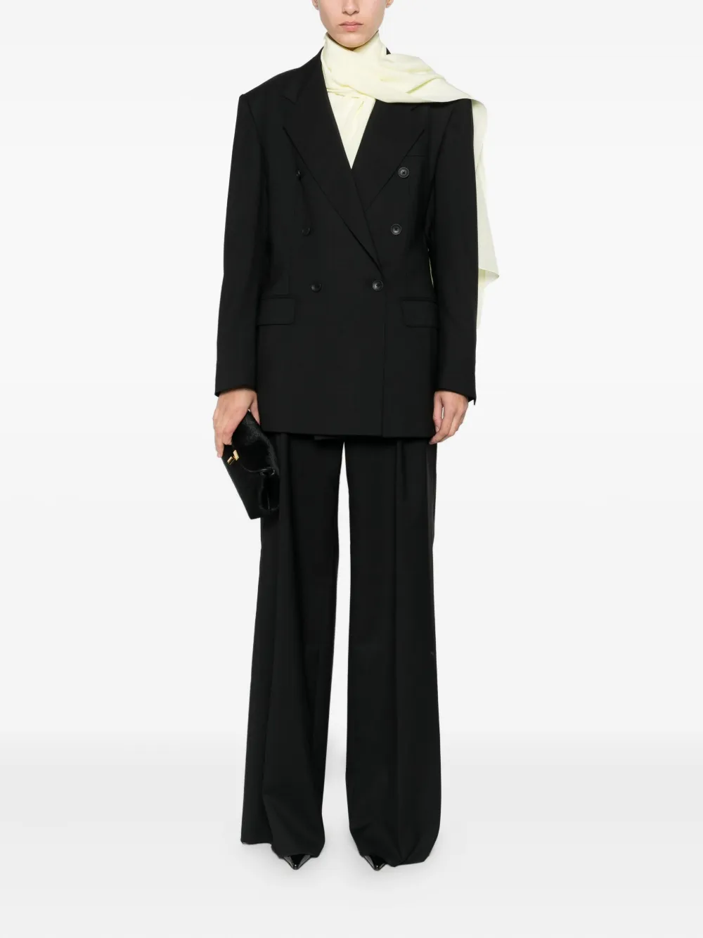 Tagliatore Double-breasted Tailored Blazer In Black