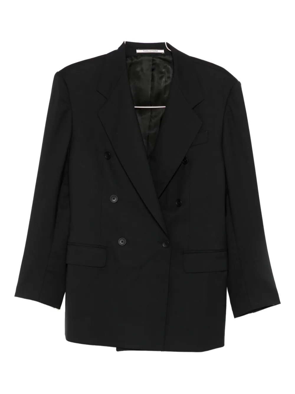 Tagliatore Double-breasted Tailored Blazer In Black