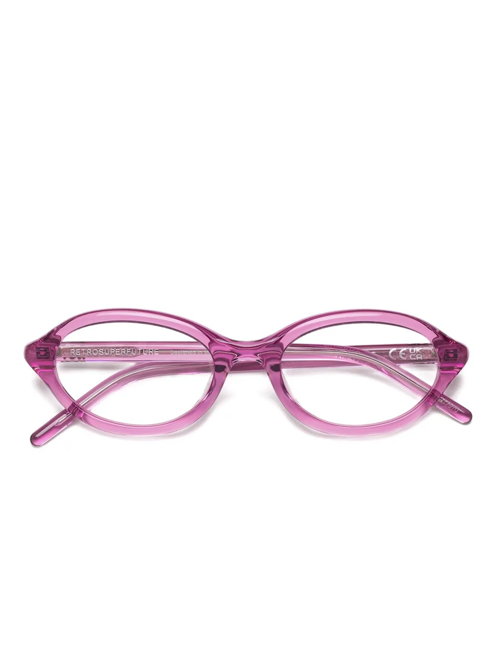 Retrosuperfuture Oval-frame Glasses In Pink