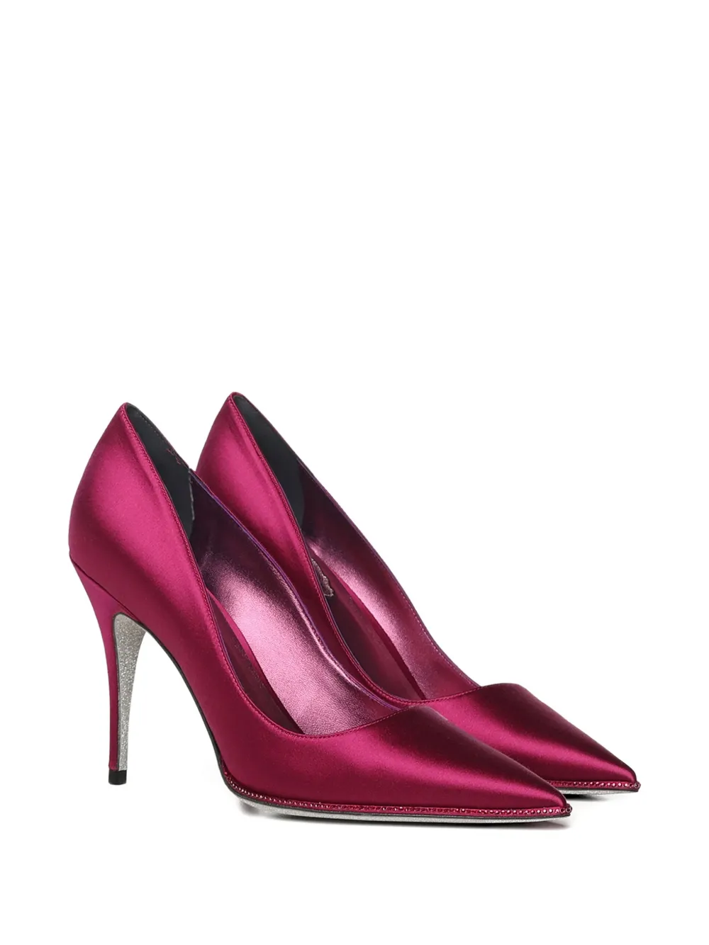 René Caovilla 100 mm Taylor pumps Paars