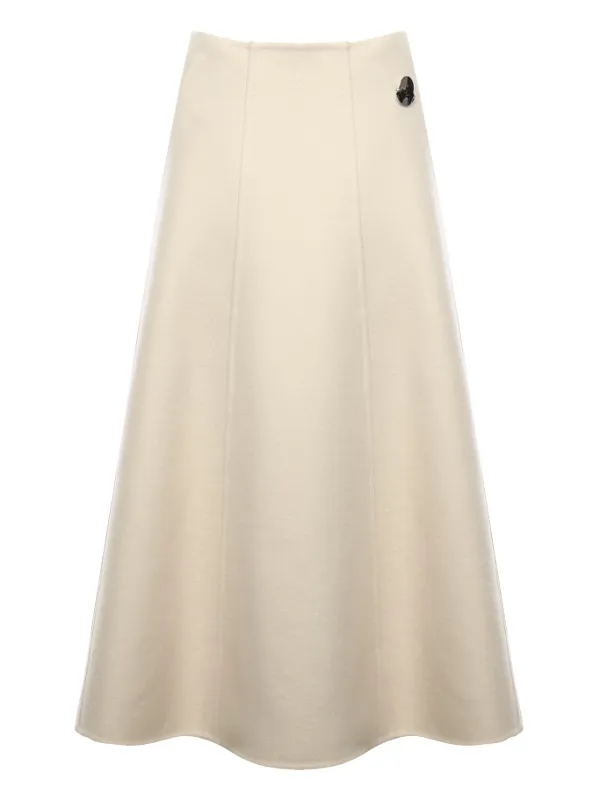 Moncler X Jil Sander Logo-patch Skirt in Neutrals