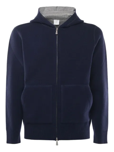 Eleventy zip hooded knitwear