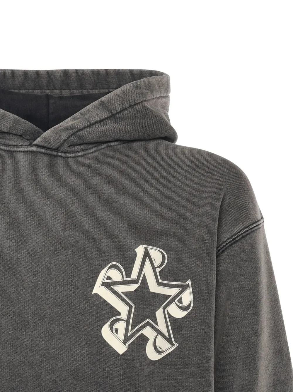 Represent Initial Star Cotton Sweatshirt In Animal Print