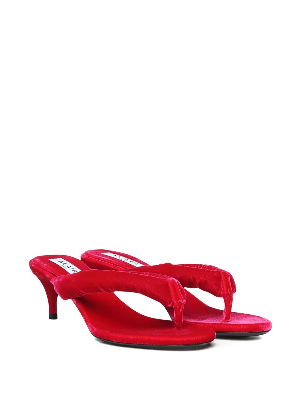 55mm Ruched Heeled Sandals