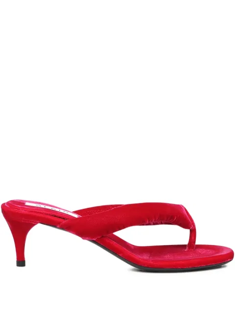 Alaïa 55mm ruched heeled sandals