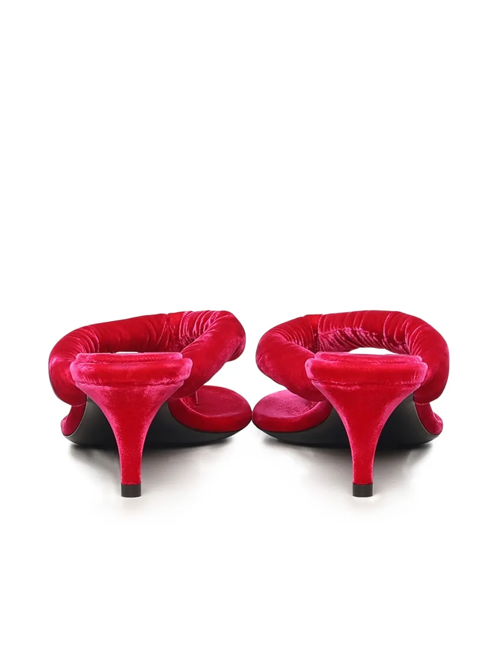 55mm Ruched Heeled Sandals