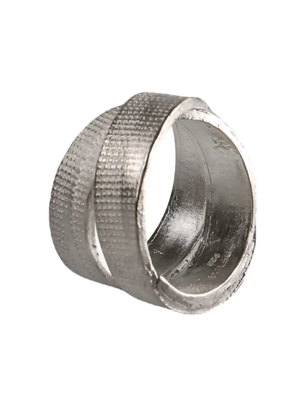 Detaj Textured 2-vtgr05 Ring In Metallic