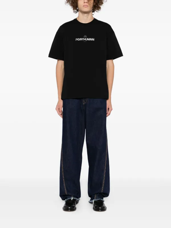 Ader Error logo-print T-shirt | Black | FARFETCH ZA