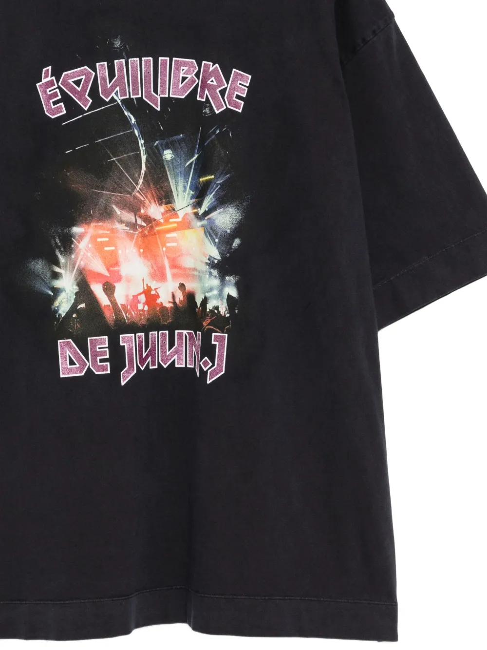 Juun.J T-shirt met grafische print Blauw