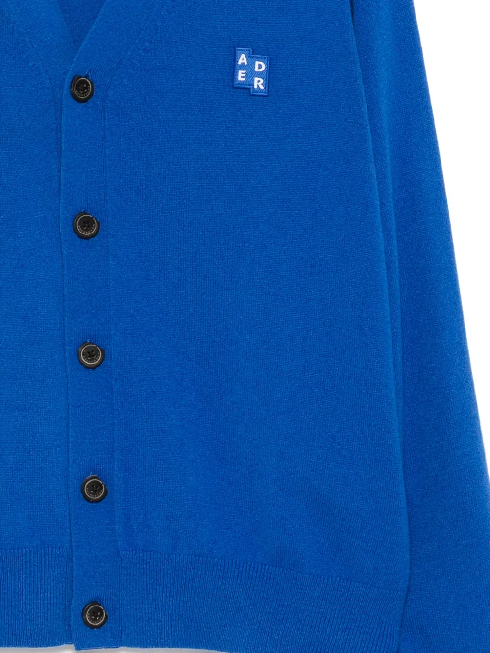 Ader Error Logo-embroidered Cardigan In Blue