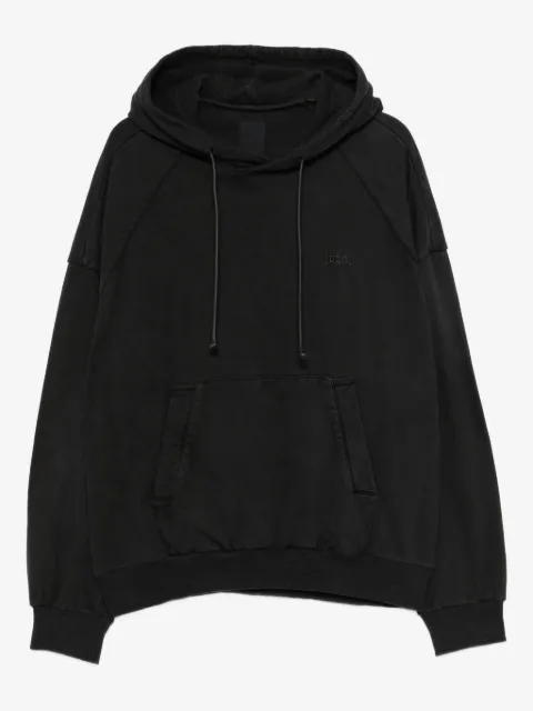 Juun.J logo-embroidered hoodie