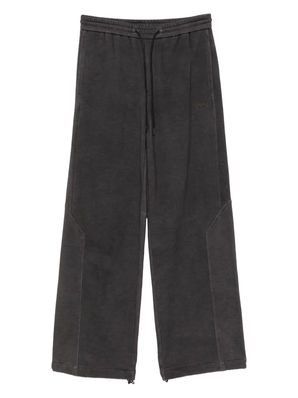 Juun.J logo-embroidered trousers | Grey | Image 1