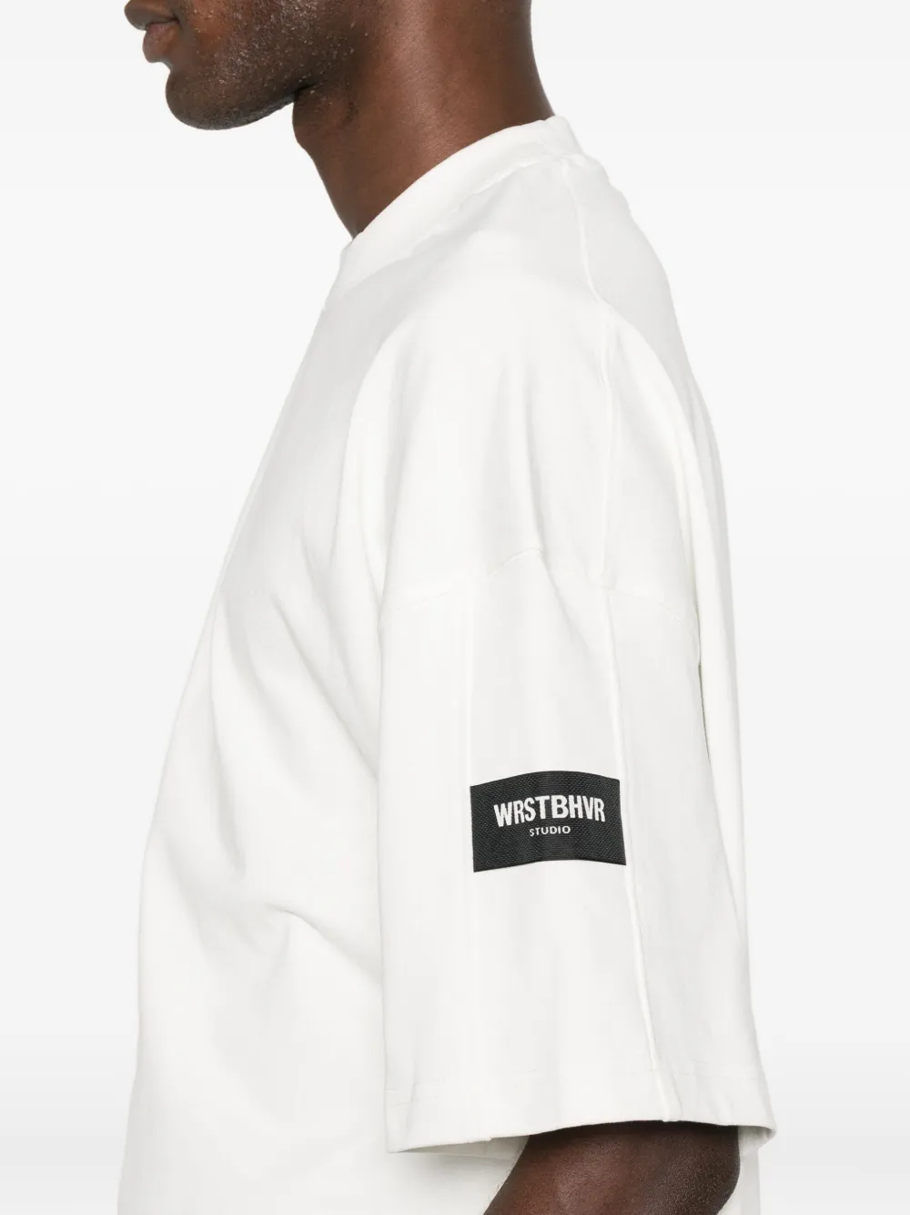 Wrstbhvr Logo-patch T-shirt In White