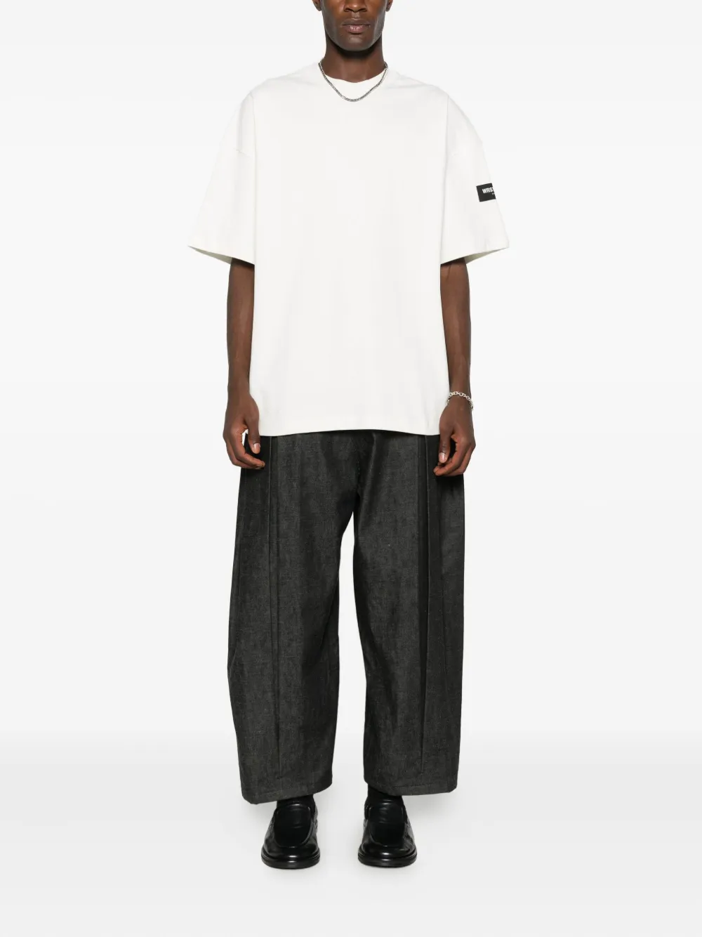 Wrstbhvr Logo-patch T-shirt In White