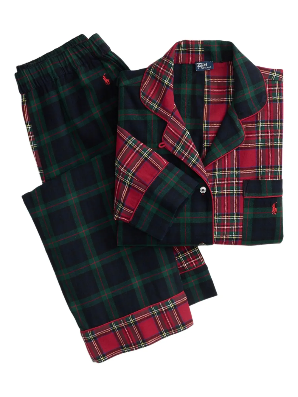 Polo Ralph Lauren Tartan Pyjama Set In Multi