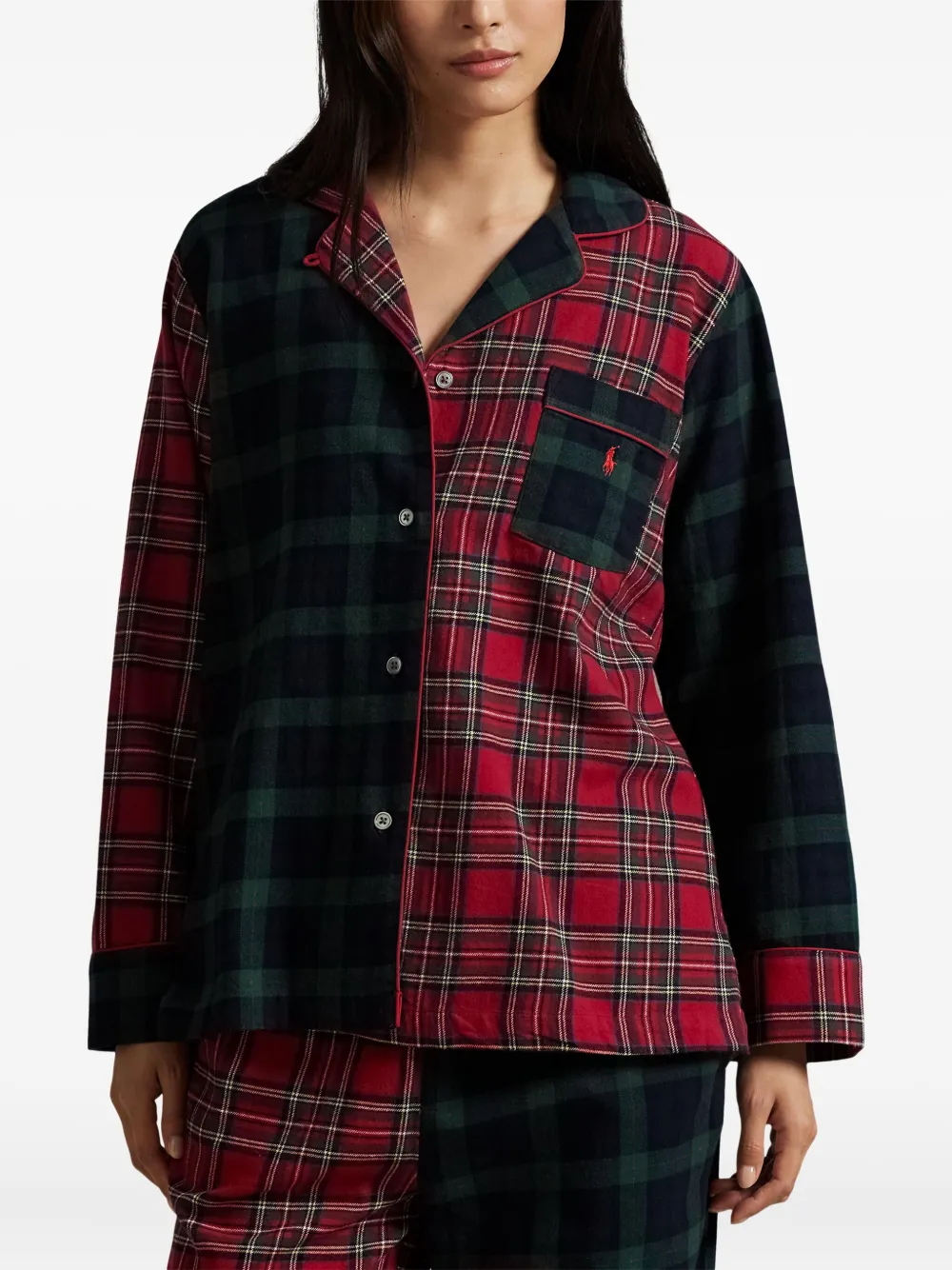 Polo Ralph Lauren Tartan Pyjama Set In Multi