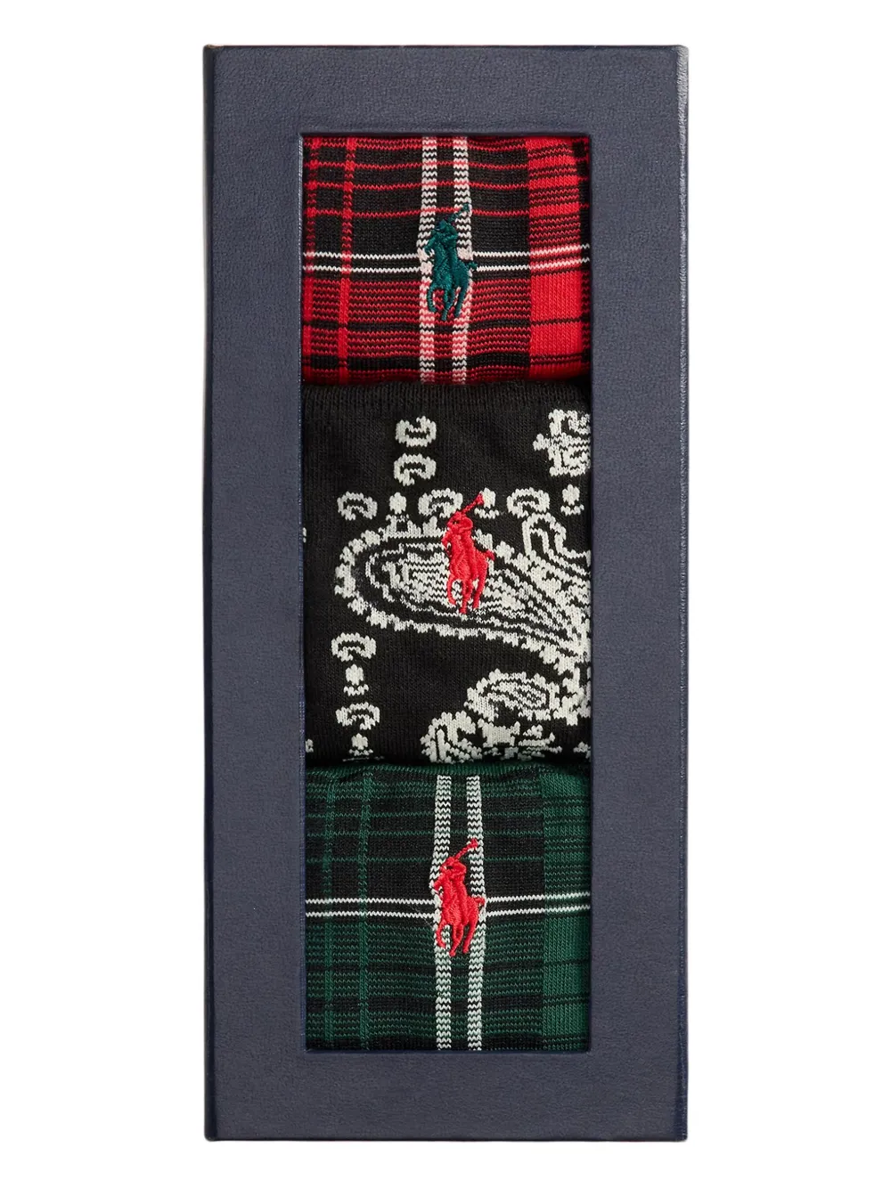 Polo Ralph Lauren Bandanna & Plaid socks (pack of three) | Image 2