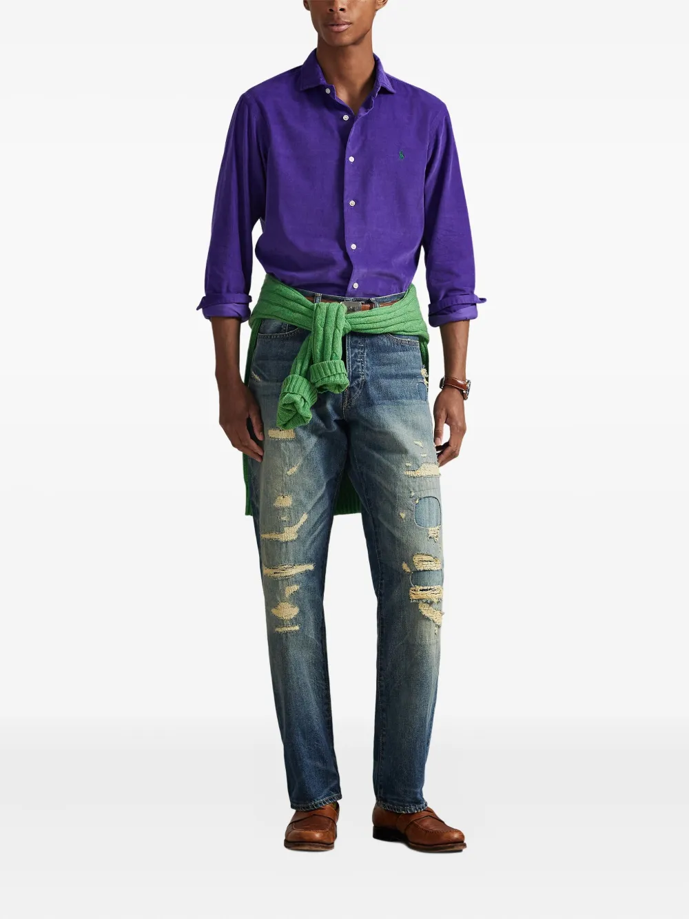 Polo Ralph Lauren corduroy long-sleeve shirt - Paars