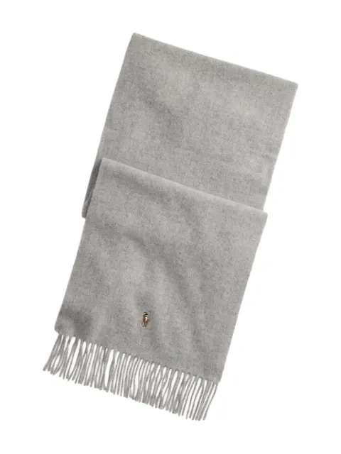 Polo Ralph Lauren fringed logo scarf