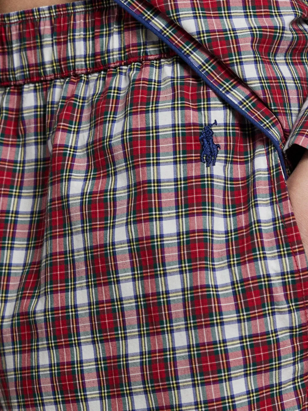 Polo Ralph Lauren Tartan Pyjama Set In Red